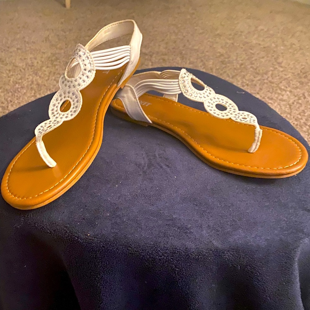 Cute slip-on sandals, Sz 9